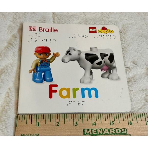 DK Braille LEGO DUPLO Farm Board Books Emma Grange - Picture 3 of 3